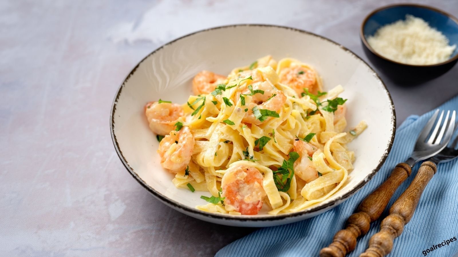 Creamy Angel Hair Pasta with Shrimp